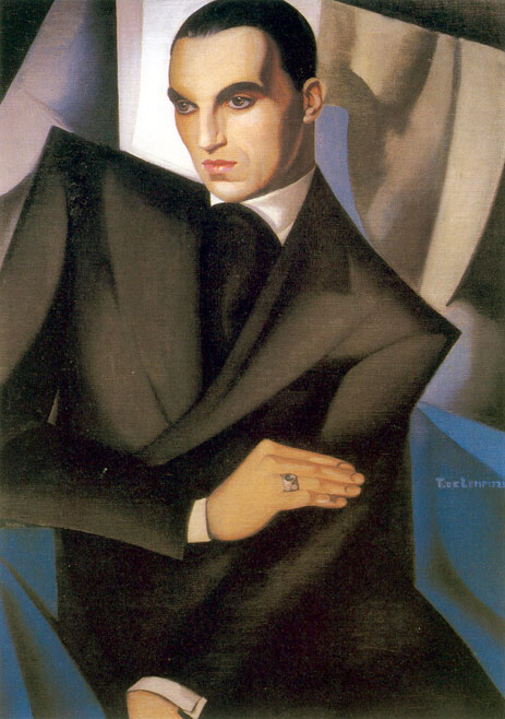 Portrait du Marquis Sommi painting - Tamara de Lempicka Portrait du Marquis Sommi art painting